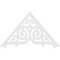 Ekena Millwork Pitch Athens Architectural Grade PVC Gable Pediment, 48"W x 28"H x 1"P (14/12) GPP048X028X100ATH - alternate 5